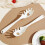 Stainless Steel Pasta Server with Long Handle Spaghetti Spoon Fork for Home and Restaurant 2