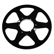 10 Zoll Aluminiumlegierungs-Leerbandrolle für 1/4 Zoll Band, Schwarz