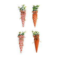 Easters Carrot Plush Set of 4 Enhances Holiday Decoration in