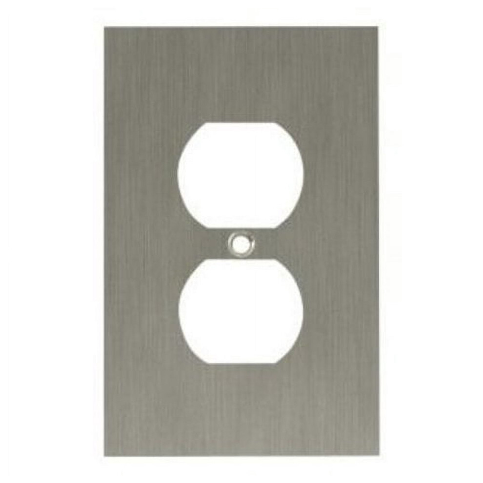 Stainless Steel Style Outlet Cover, Non Combustible Heat Resistant Ul Listed Csa Certified Heavy Duty Metal Outlet Cover Smooth Brushed Finish, For 9433291554180