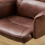 Living And Home Retro-style Office Chair with Armrests and Casters 5