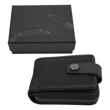 Water Resistant Slim Wallet For Men, RFID Blocking Credit Card Holder Compact Bifold Wallet With Zipper Light And Simple Design Multi Function Large