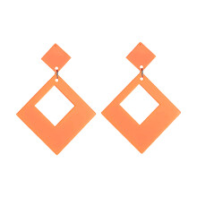 Orecchini pendenti geometrici al neon per donna, design retrò al neon con colori neon vivaci e struttura leggera e robusta, comodi da indossare