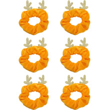 Fluwelen haarelastiekjes, kerstaccessoires voor dames, zachte en duurzame elastische haarbanden, perfect voor feestjes en dagelijks gebruik.
