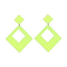 Orecchini color neon per donna, orecchini facili da abbinare con orecchini acrilici leggeri e design retrò resistente, orecchini pendenti comodi con