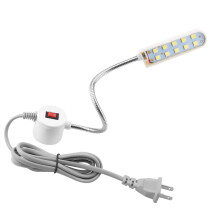 White Soft Light Sewing Machine Lamp Gooseneck Work Light With Magnetic Mounting Base Energy Saving Bright Led For Lathes Workbenches And Drills