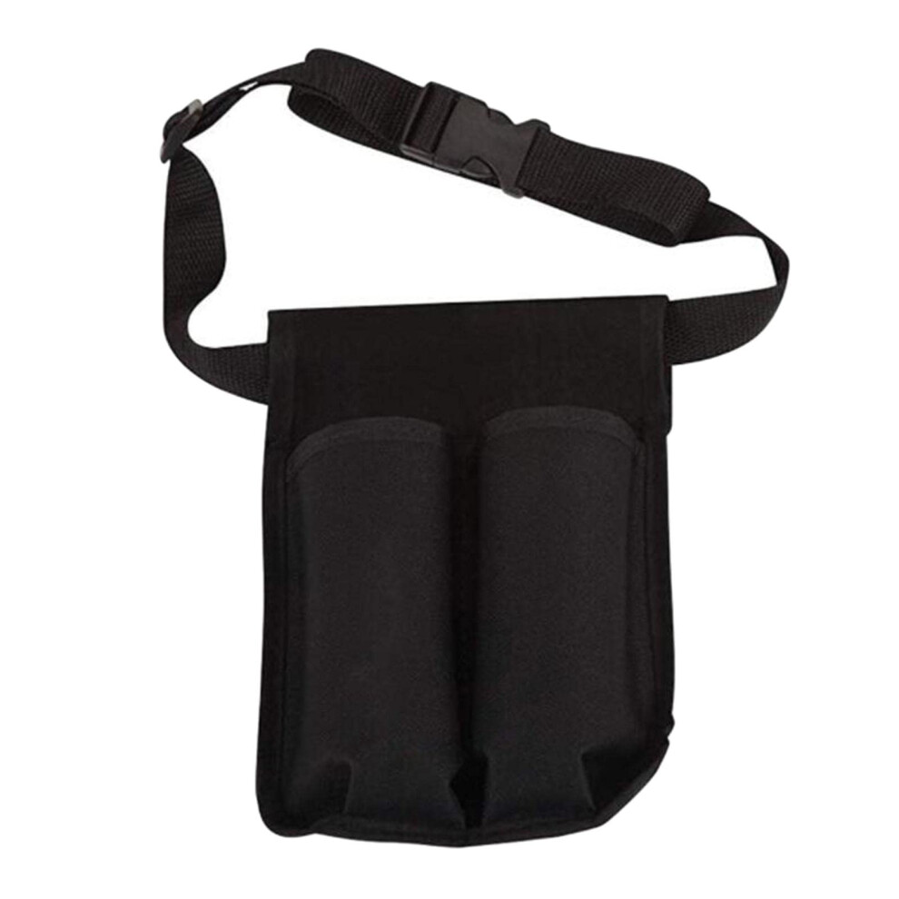 Massage Bottle Holster Waist Double Holder Durable For Massage Oil Black Dual Bottle Carrier