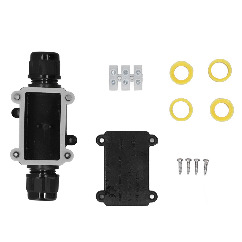 Weatherproof Junction Box Ip68 Rated Waterproof High Quality Plastic Outdoor Electrical Connection Enclosure For Garden Lights Tunnel Lighting Easy 9138057859355