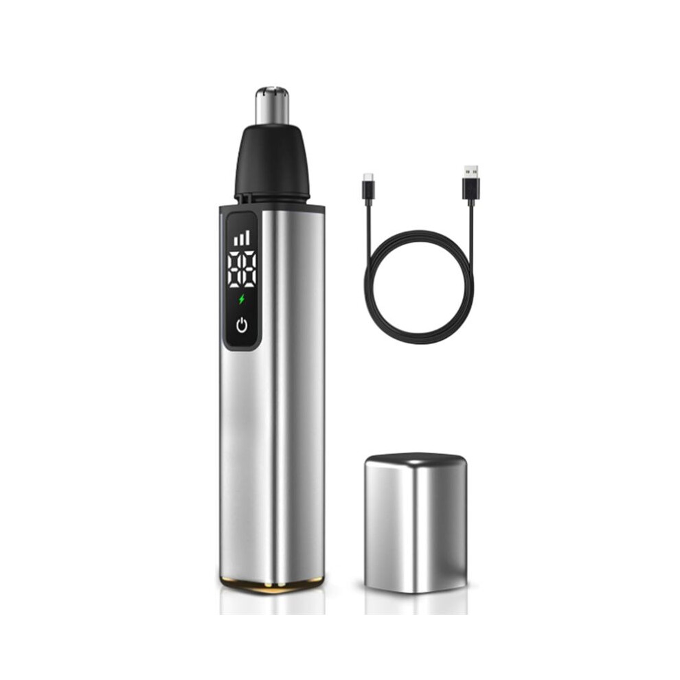 Nose Hair Trimmer for Men USB Rechargeable Ear Nose Hair Trimmer with LCD Display Professional Trimming Tool-B
