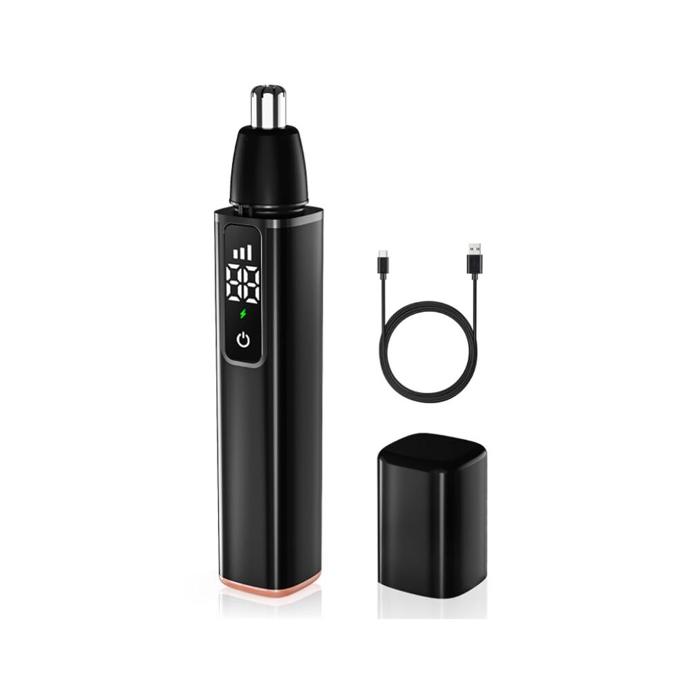 Nose Hair Trimmer for Men USB Rechargeable Ear Nose Hair Trimmer with LCD Display Professional Trimming Tool-A