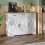 Living And Home 3-Door Wooden Sideboard with 3 Drawers 2