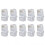 100Pcs Network Crystal Heads Cat6 Cable Connectors Plug Terminals for Computers Hubs Routers 4