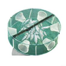 Portable Fish Trap Collapsible Nylon Mesh With Multiple Entry Points 3046cm Fishing Net Storage Bag