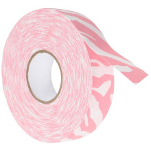 Cloth Hockey Tape Adhesive Anti Slip Grip Easy Cut For Ice Hockey Sticks Pink Zebra Pattern