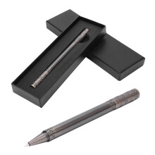 Stilou de lux fabricat din alamă masivă, stilou de buzunar EDC cu design retractabil prin răsucire, design ergonomic, rezistent la oxidare,