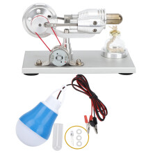 Vzdelávacia hračka Stirlingov motor, generátor elektriny, model Stirlingovho motora s viacfarebnou LED diódou, vedecký dizajn pre učenie