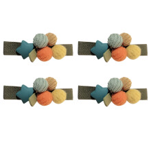 Haaraccessoire voor krullend haar, schattige haarclip van imitatiebont met hoge elasticiteit, gemakkelijk in te doen en af te nemen, perfect voor