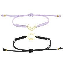 Βραχιόλια Sun Moon Star Friendship Trio, ασορτί βραχιόλι Best Friends με ρυθμιζόμενο Slipknot, αδιάβροχο