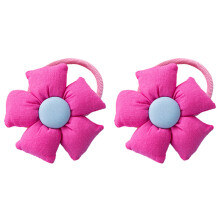 Ótimo presente para entusiastas da moda, elásticos de cabelo macios e confortáveis em formato de flor, almofada decorativa que embeleza qualquer