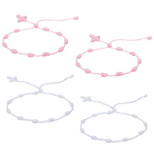 Bijou symbolique pour couples et amis, bracelet en corde ajustable fait main avec symbolisme porte-bonheur, accessoire en corde tressée inspiré du