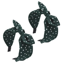 Haarbanden met strik voor dames en meisjes, rode stippen, antislip ontwerp, modieus accessoire, elegante strik, geschikt voor diverse gelegenheden.