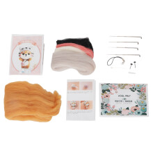 Needle Felting Wool Roving with High Quality Wool Core, Wet Felting and Spinning Wool Compatible, Super Soft Felting Supplies for Multi-purpose