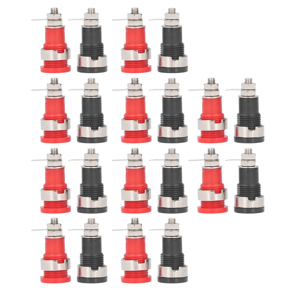 Easy To Install 4Mm Banana Socket Kit Binding Post Connector Stable Performance Panel Mount Connector Screw Connector Fitting Amplifier Terminal 9138057861198