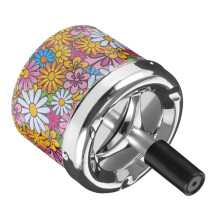 Automatic Cigarette Extinguishing Ashtray Round Design Outdoor Stainless Steel Ash Holder For Patio Garden
