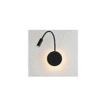 3+8W LED Lampe de chevet pour lire LED Lampe de lecure de Cygne Flexible (noir) Applique murale Liseuse LED avec interrupteur Blanc chaud 3000K Modern