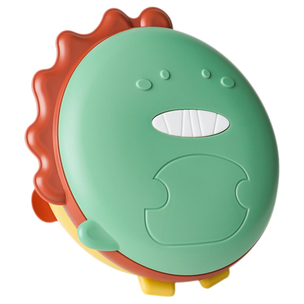 Baby Suction Plate with Dividers Dinosaur Design Silicone NonSlip Feeding Dish for Toddlers