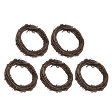 5 pezzi di anelli per ghirlande in vite naturale - Parrot Hoops