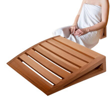 Sauna Headrest Cushion Wooden NonSlip Breathable Neck And Back Rest For Home Spa And Commercial Use Women Men