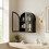 Living And Home Arched Wall Cabinet with Adjustable Shelf 2