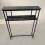 Living And Home 2-Tier Narrow Marble-Effect Console Table, Black 3