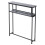 Living And Home 2-Tier Narrow Marble-Effect Console Table, Black 4