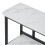 Living And Home 2-Tier Narrow Marble-Effect Console Table, White 5