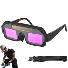 Auto Darkening Welding Goggles Solar Powered 3 Lighting Modes Comfortable Arc Lens Eye Protection Normal Model