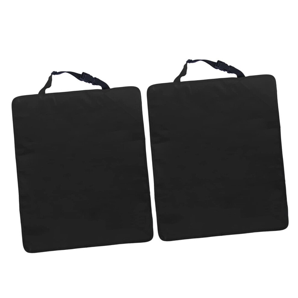 2pcs Car Seat Protector Kick Mats Waterproof Oxford for Kids Universal Fit Cars and SUVs