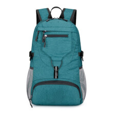 Fashion Handbag Unisex Waterproof Oxford Cloth Hiking Backpack Large Capacity Foldable Daypack for Travel Green