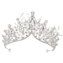Coroană de nuntă cu strasuri pentru femei, diademă gotică cu coroană regală vintage cu design înfrumusețat cu strasuri pentru accesorii de