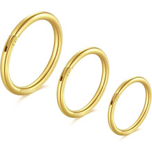 Set de bijuterii pentru piercing corporal, inele de nas articulate din oțel inoxidabil chirurgical hipoalergenic pentru cartilajul septului năril,