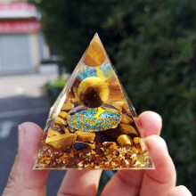 Energiegenerator Orgone Piramide Kristal Healing Spiritueel Item Chakra Healing Aura Reiniging Meditatieset Positieve Energie Handgemaakt Product