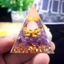 Energy Generator Orgone Pyramid Crystal Healing Spiritual Item Chakra Healing Aura Cleansing Meditation Kit Positive Energy Handmade Product