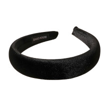 Quality Padded Headbands, Leather Thin Metal Chiffon Fabric Crafted Non-Slip Headwear for Women's Versatile Fashion Needs