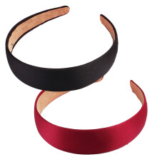 Fasce per capelli di lusso in raso per donne e ragazze, adatte a diverse occasioni, facili da indossare grazie alla taglia media, design antiscivolo,