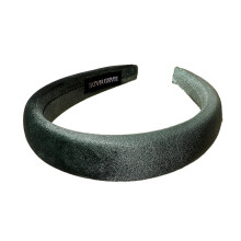 Modern halkfri design, komfort hela dagen brett vadderat huvudband, snyggt tillbehör för kvinnors hår, designerkvalitet elegant enfärgat retro