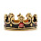 Δαχτυλίδι με σταυρό Imperial Crown για άνδρες και γυναίκες, Vintage χειροποίητο κόσμημα από 1
