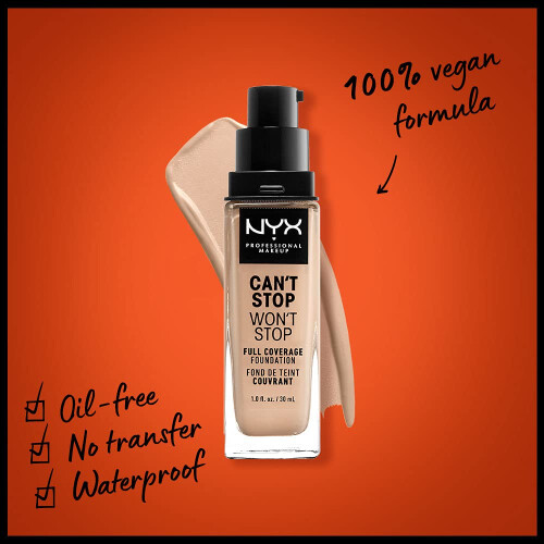 NYX Professional Makeup NYX PROFESSIONAL  Can't Stop Won't Stop Foundation 1