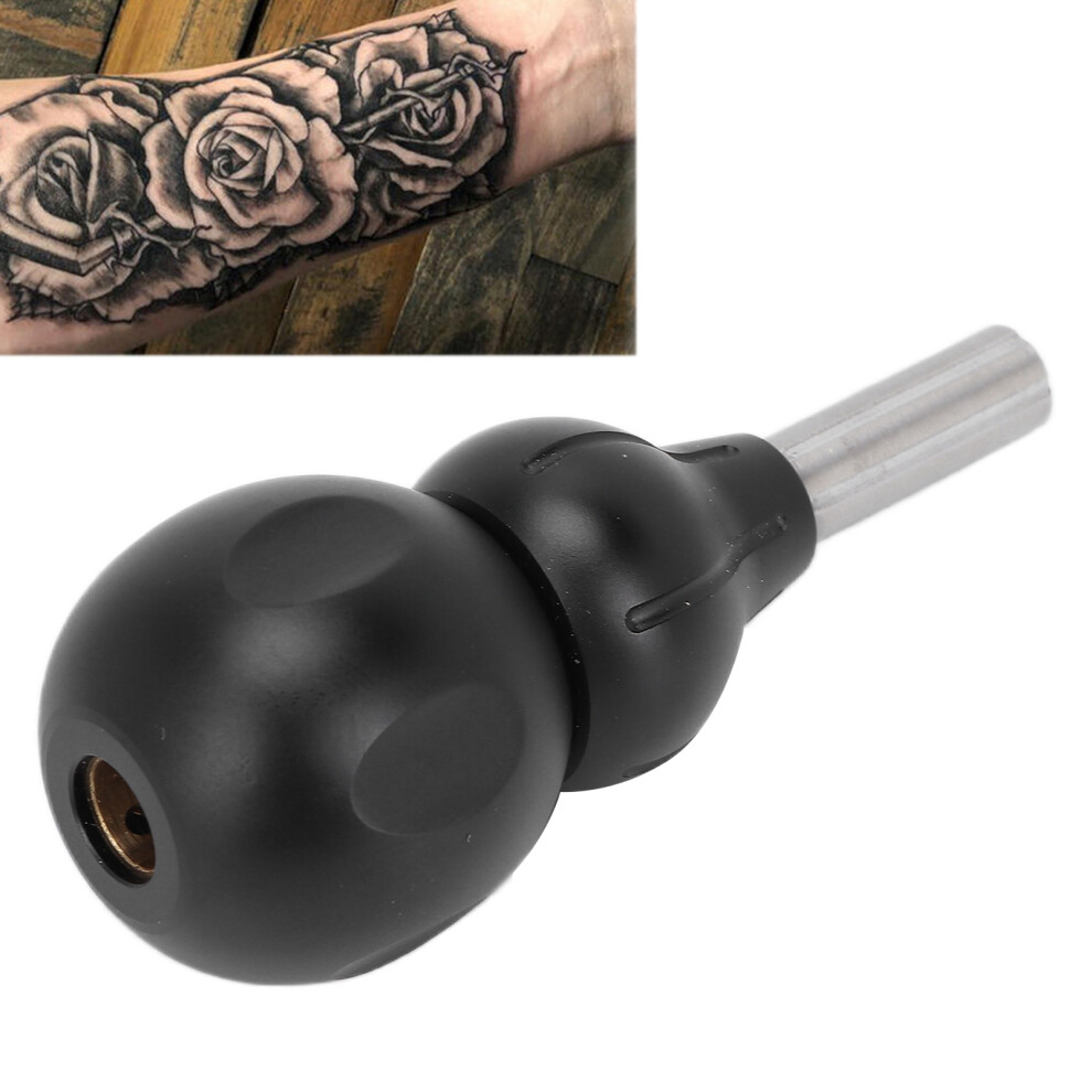 Black 32Mm Gourd Shape Aluminum Tattoo Cartridge Grip For Coil Machines In
