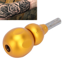 Poignée de cartouche de tatouage en forme de gourde dorée 32mm x 78mm